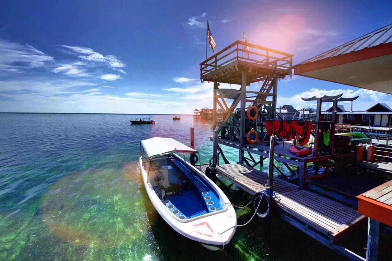 Mabul Paradise Lodge Mabul Island Bagian luar foto