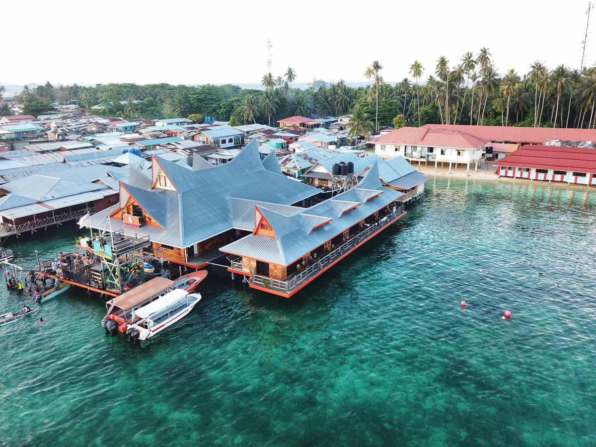 Mabul Paradise Lodge Mabul Island Bagian luar foto